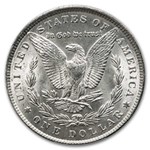 3-Coin Morgan/Peace Silver Dollar Set MS-63 PCGS